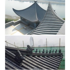 河南寺廟收費站景區建筑鋁合金仿古瓦