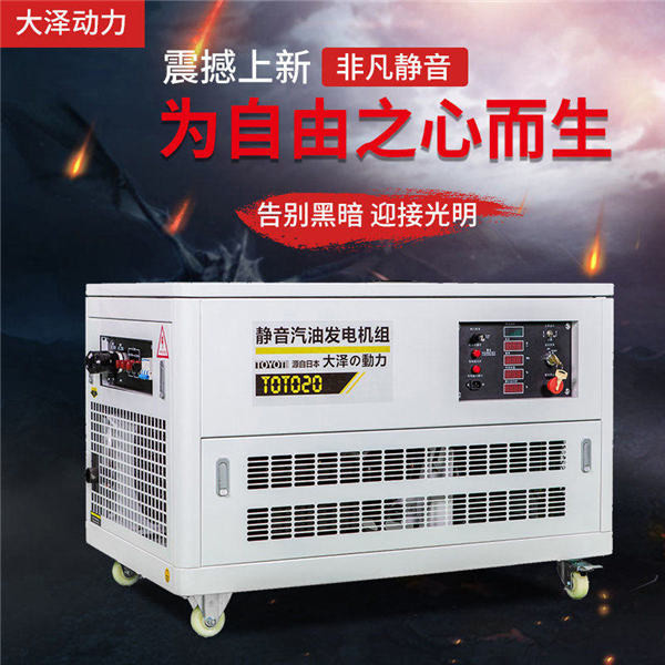 大澤動力20千瓦無刷汽油發電機組特點-- 上海豹羅實業有限公司