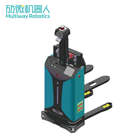 2021激光導(dǎo)航輕型堆高式無人叉車agv_倉儲車間專用-- 勱微機器人科技（深圳）有限公司