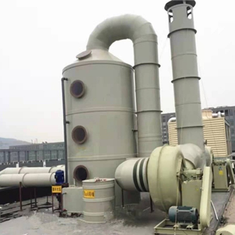 PP噴淋塔 廢氣噴淋凈化塔 噴漆房/實驗室等廢氣處理設備廠家-- 陜西卓馳環保設備有限公司
